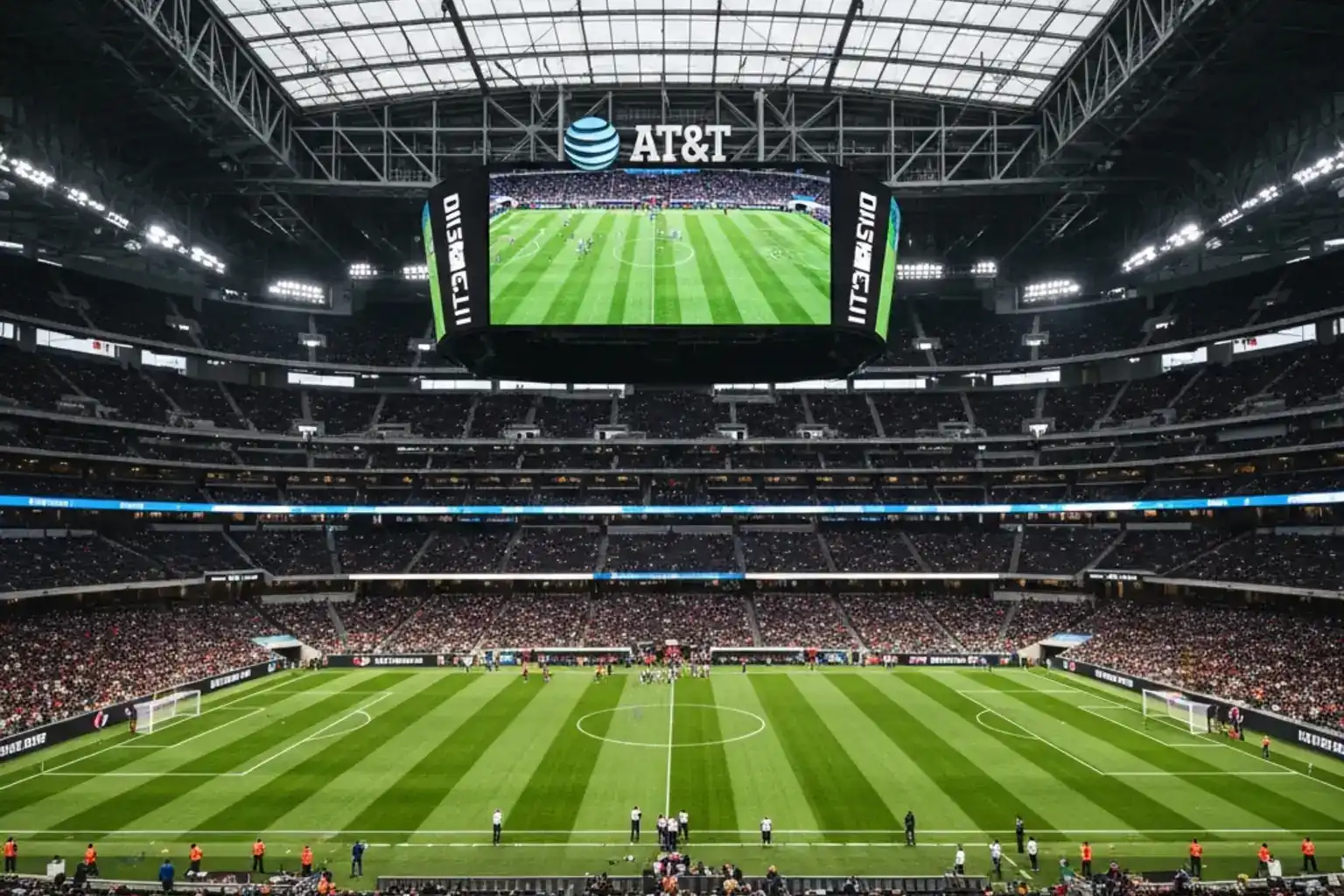 AT&T Stadium v Arlington, Dallas — moderná aréna so zaťahovateľnou strechou pre MS 2026