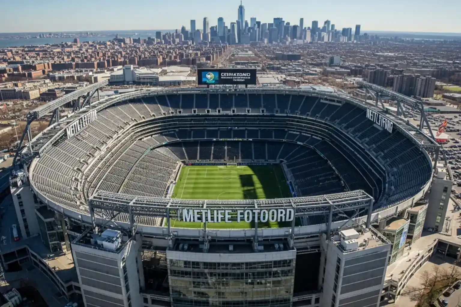MetLife Stadium v East Rutherford, New Jersey — dejisko finále MS 2026 s kapacitou 82 500 divákov