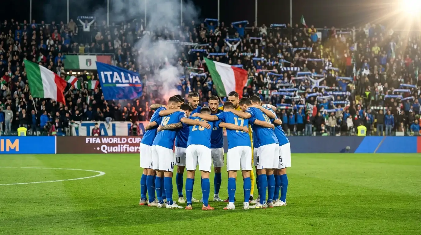 Slovenskí futbaloví reprezentanti v modrých dresoch počas zápasu na domácom štadióne